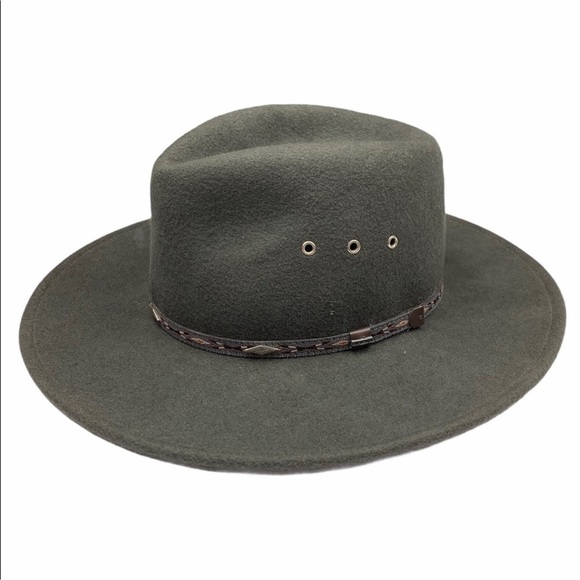 Stetson Elkhorn Wool Crushable Soft Gray Hat Large